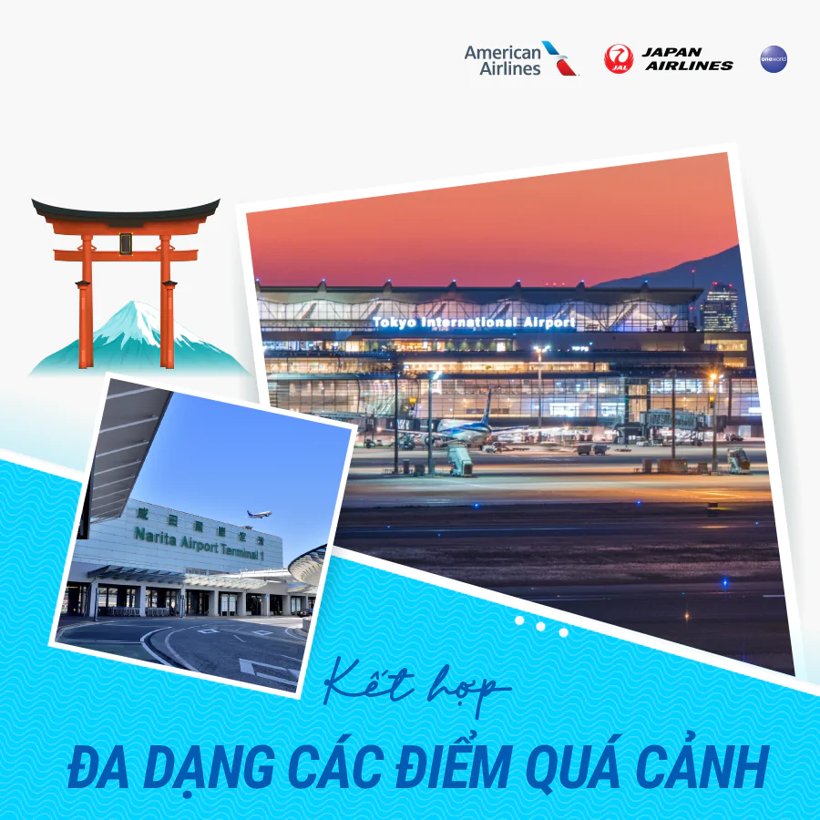 Kết hợp đa dạng các điểm quá cảnh
