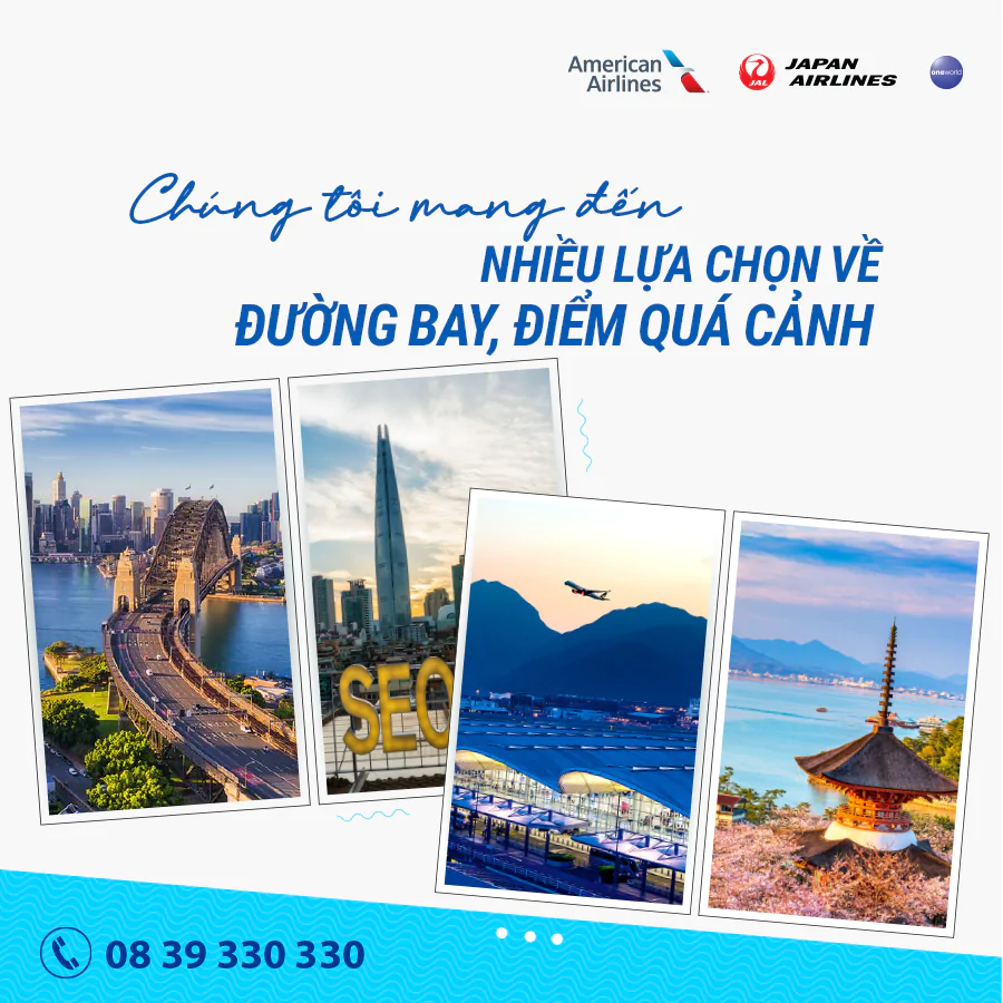 Nhiều lựa chọn về đường bay, thời gian nối chuyến